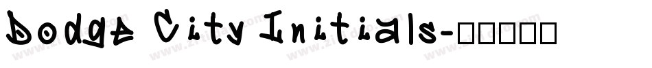 Dodge City Initials字体转换